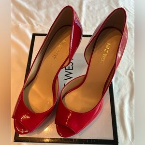Nine West peep toe d’orsay pump size 8M